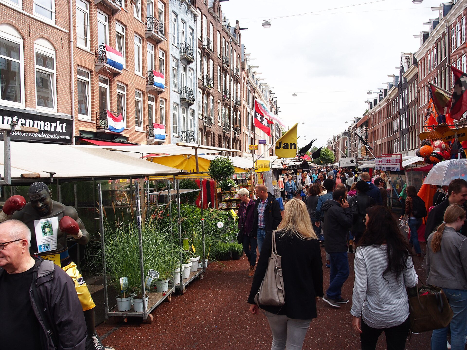 Barracas da feira Albert Cuyp Markt