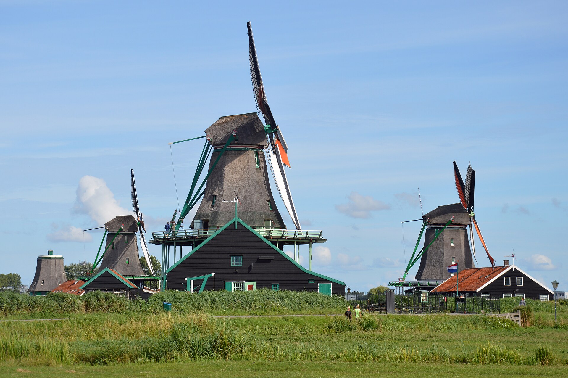 Moinhos de vento em Zaanse Schans
